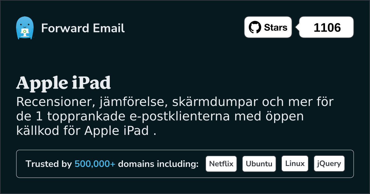 1 topprankade e-postklienter med öppen källkod för Apple iPad 2025