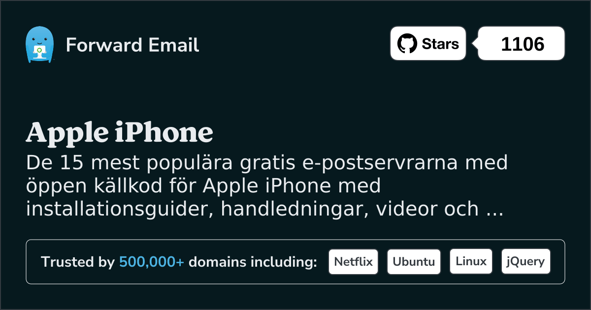 15 mest populära e-postservrar med öppen källkod för Apple iPhone 2025