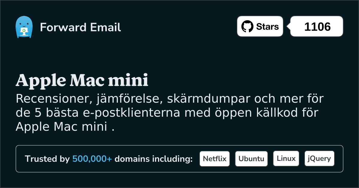 5 bästa e-postklienter med öppen källkod för Apple Mac mini 2025