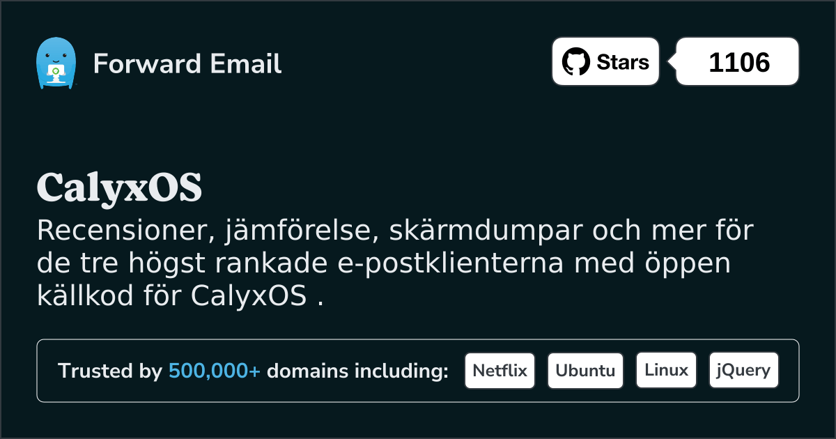 3 högst rankade e-postklienter med öppen källkod för CalyxOS 2025