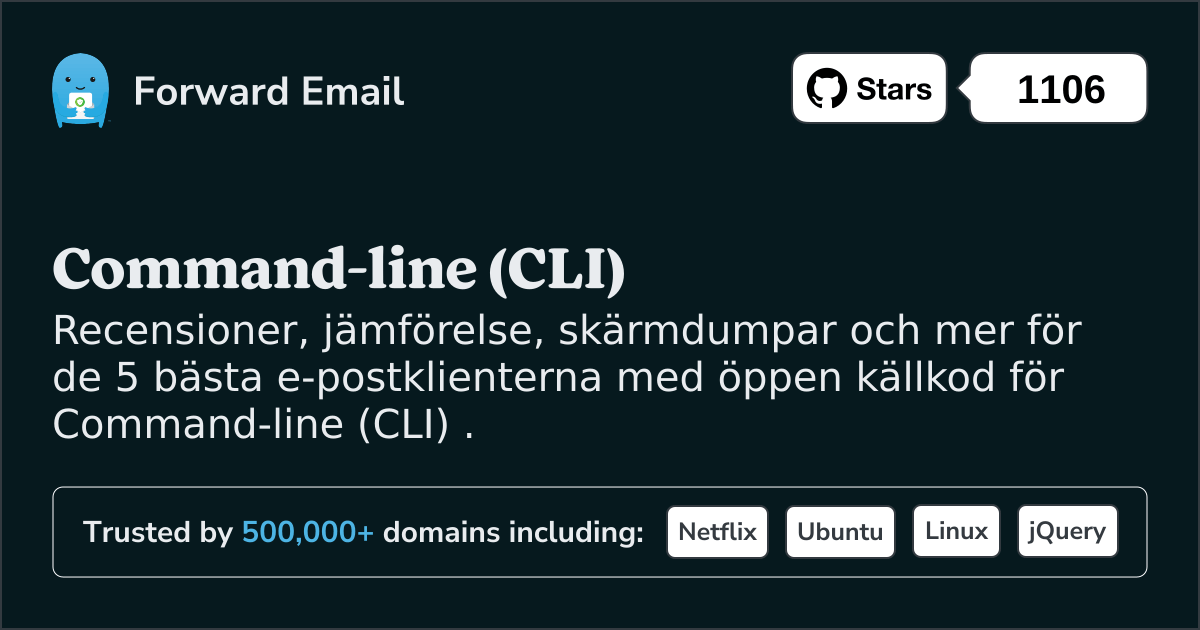 5 bästa e-postklienter med öppen källkod för Command-line (CLI) 2025