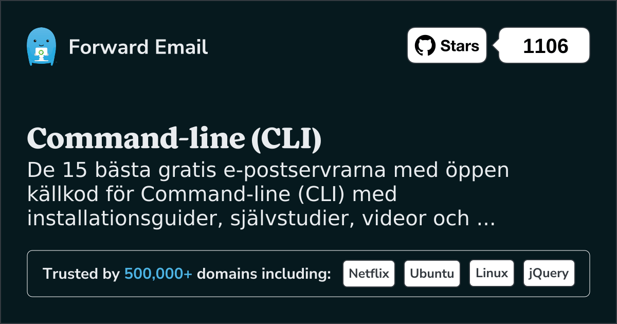 15 bästa e-postservrar med öppen källkod för Command-line (CLI) 2025