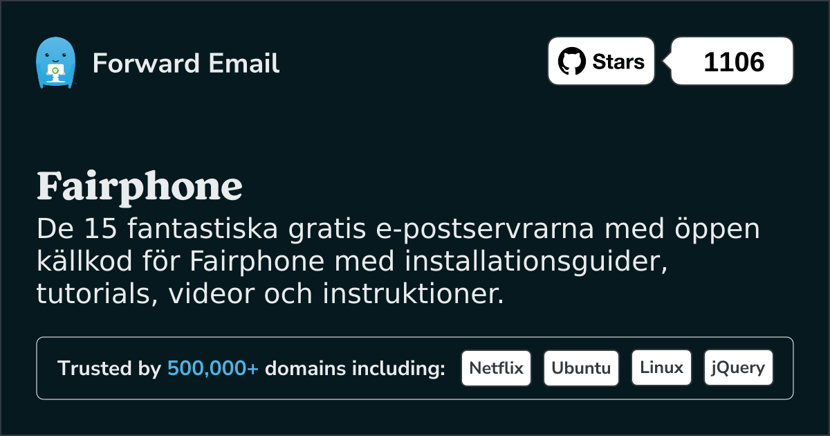 15 fantastiska e-postservrar med öppen källkod för Fairphone 2025