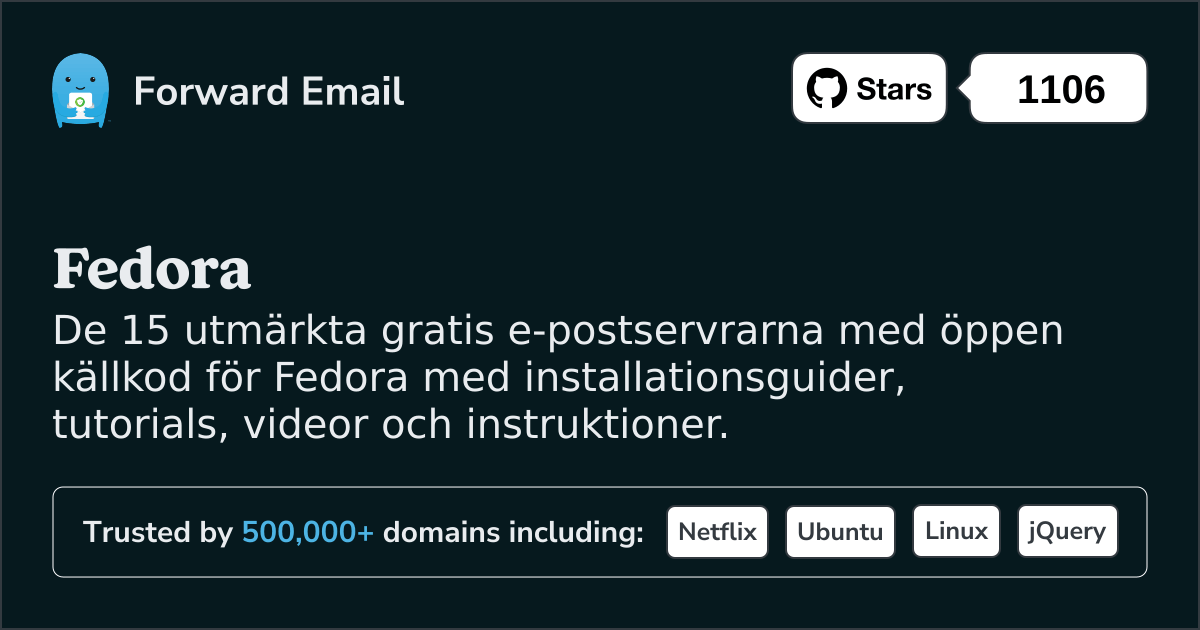 15 utmärkta e-postservrar med öppen källkod för Fedora 2025