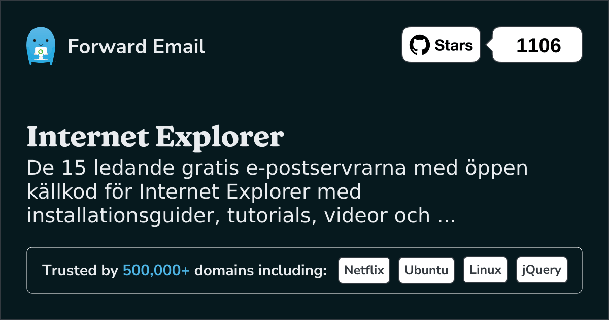 15 ledande e-postservrar med öppen källkod för Internet Explorer 2025