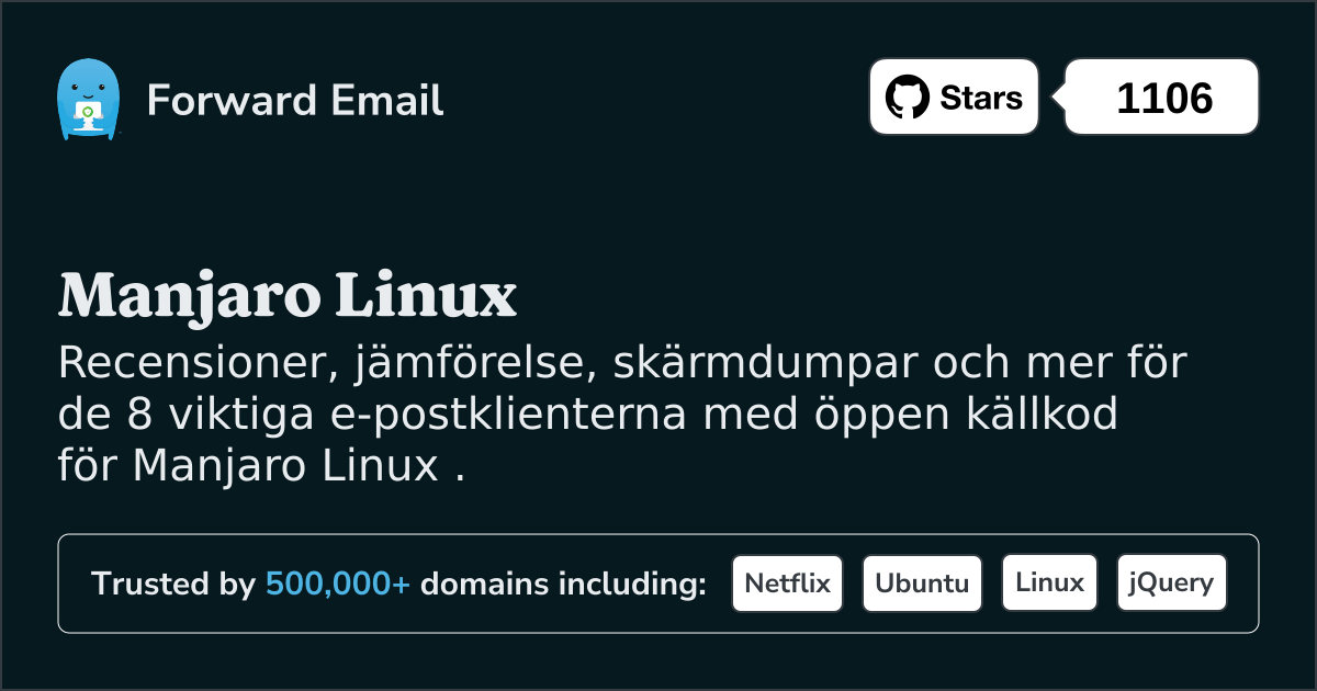 8 viktiga e-postklienter med öppen källkod för Manjaro Linux 2025