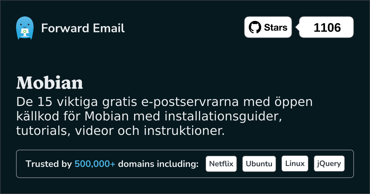 15 viktiga e-postservrar med öppen källkod för Mobian 2025