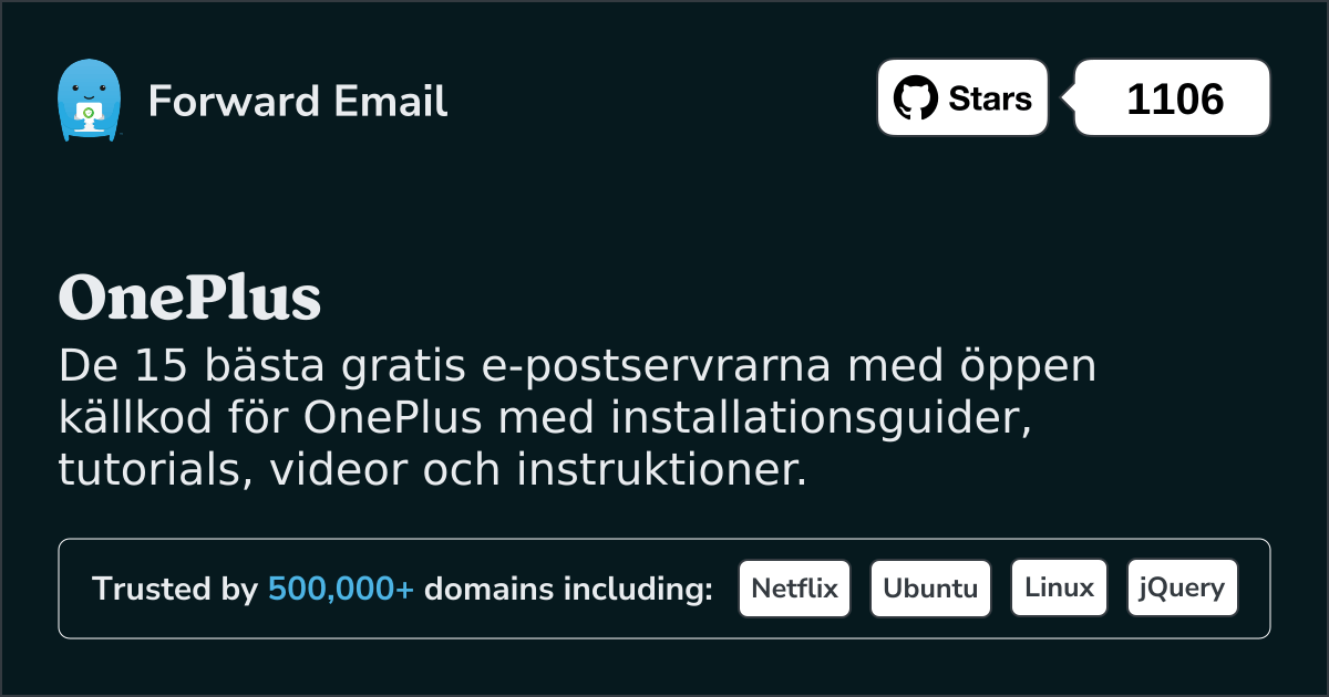 15 bästa e-postservrar med öppen källkod för OnePlus 2025
