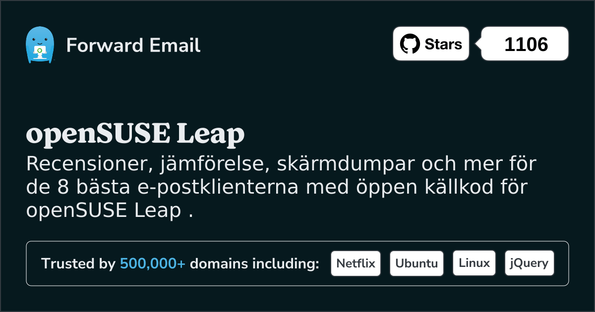 8 bästa e-postklienter med öppen källkod för openSUSE Leap 2025