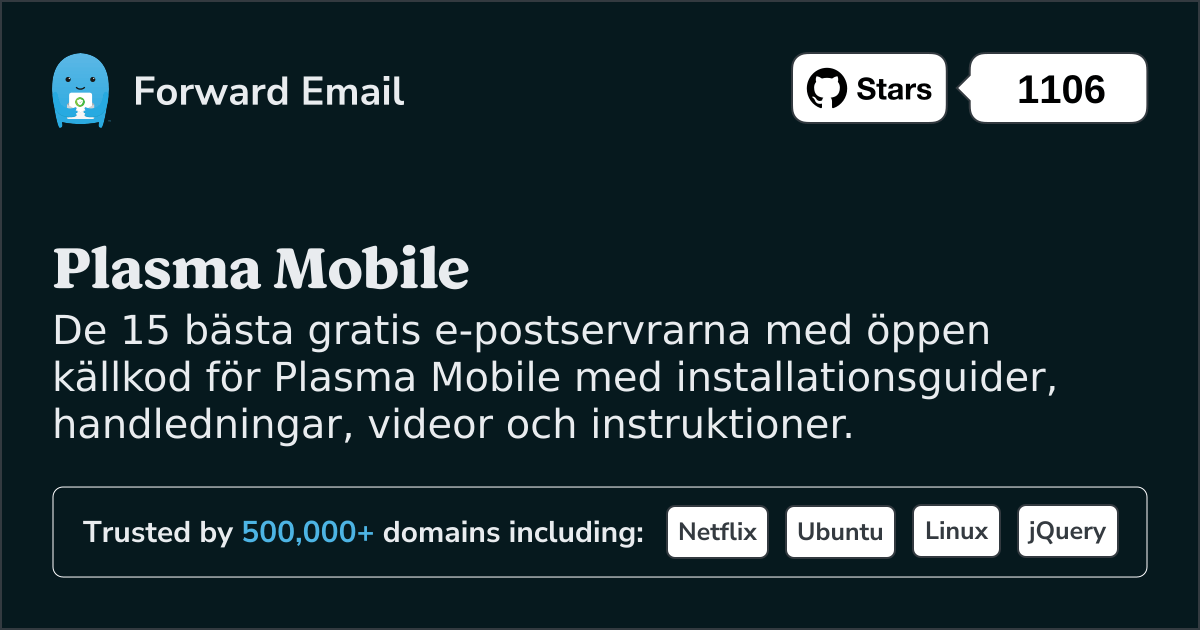 15 bästa e-postservrar med öppen källkod för Plasma Mobile 2025