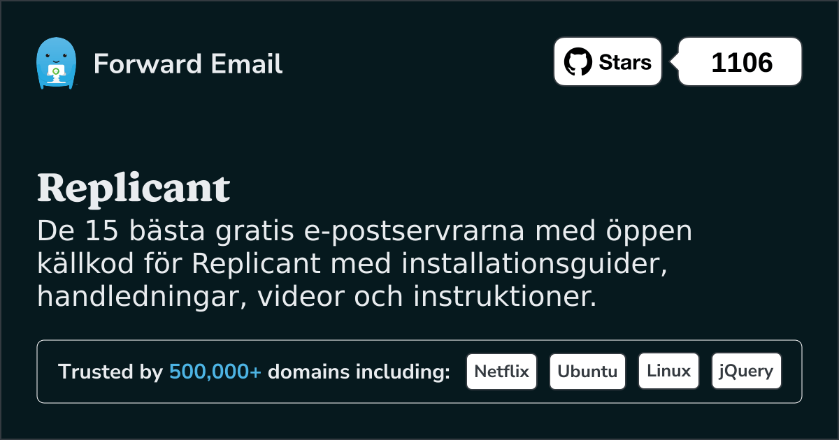 15 bästa e-postservrar med öppen källkod för Replicant 2025