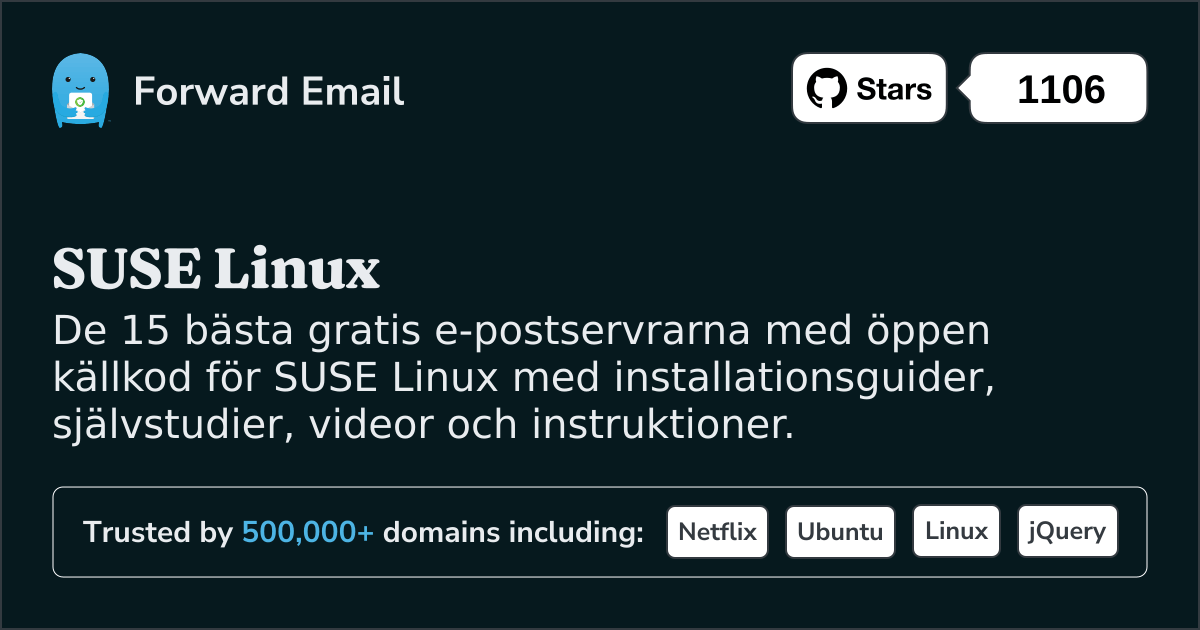 15 bästa e-postservrar med öppen källkod för SUSE Linux 2025