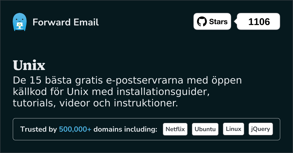 15 bästa e-postservrar med öppen källkod för Unix 2025