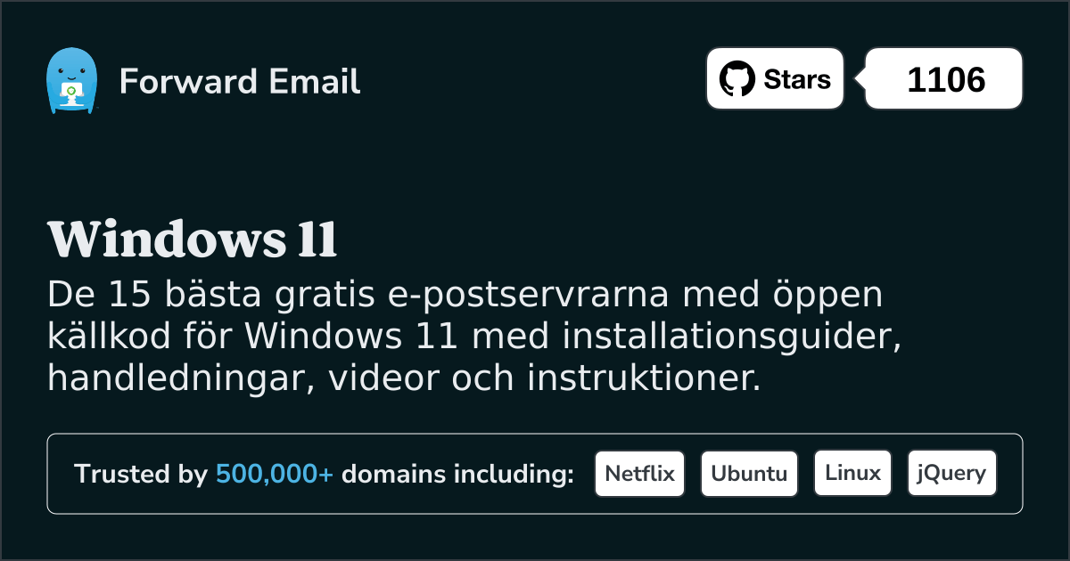 15 bästa e-postservrar med öppen källkod för Windows 11 2025
