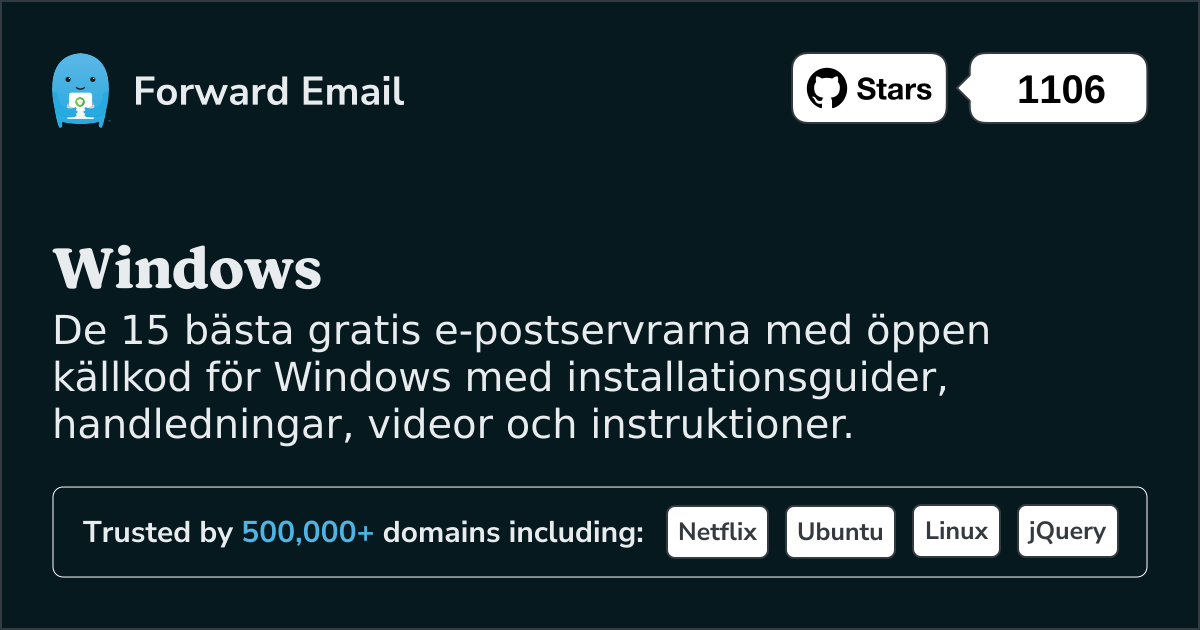 15 bästa e-postservrar med öppen källkod för Windows 2025
