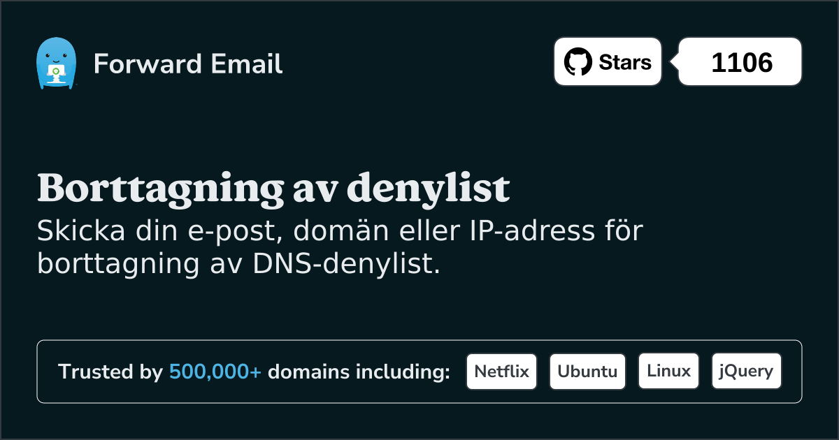 Borttagning av denylist