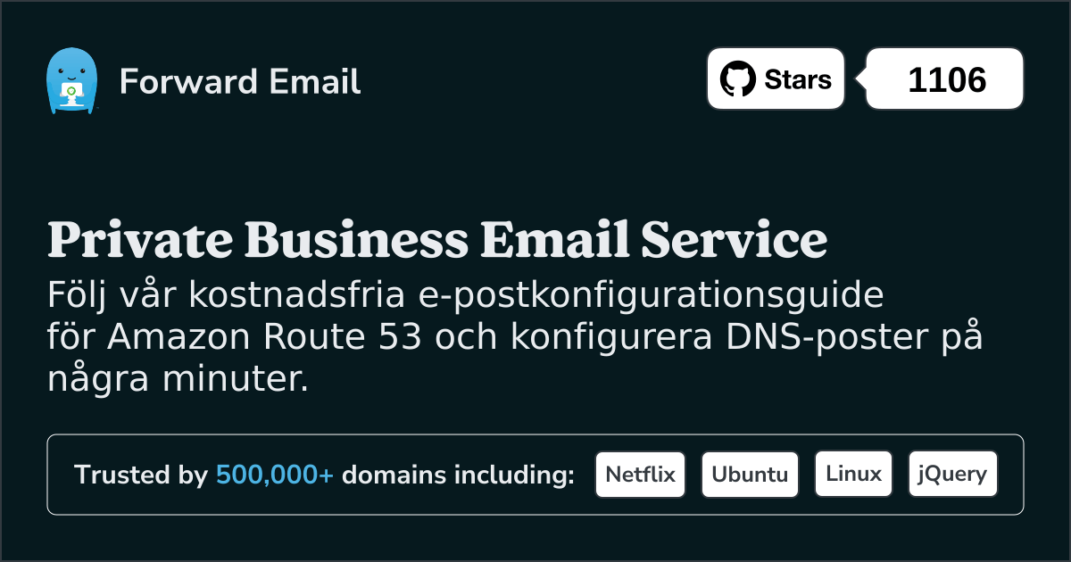 Hur man ställer in e-post med Amazon Route 53