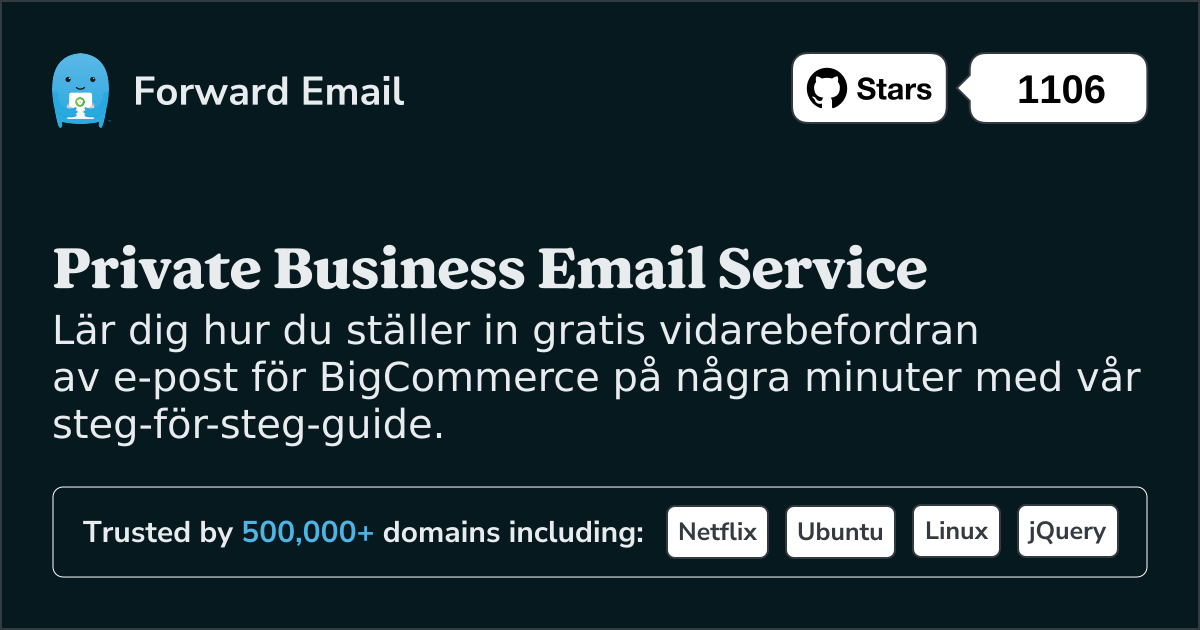 Hur man ställer in e-post med BigCommerce