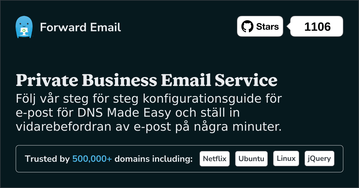 Hur man ställer in e-post med DNS Made Easy