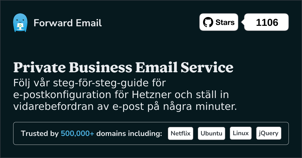 Hur man ställer in e-post med Hetzner