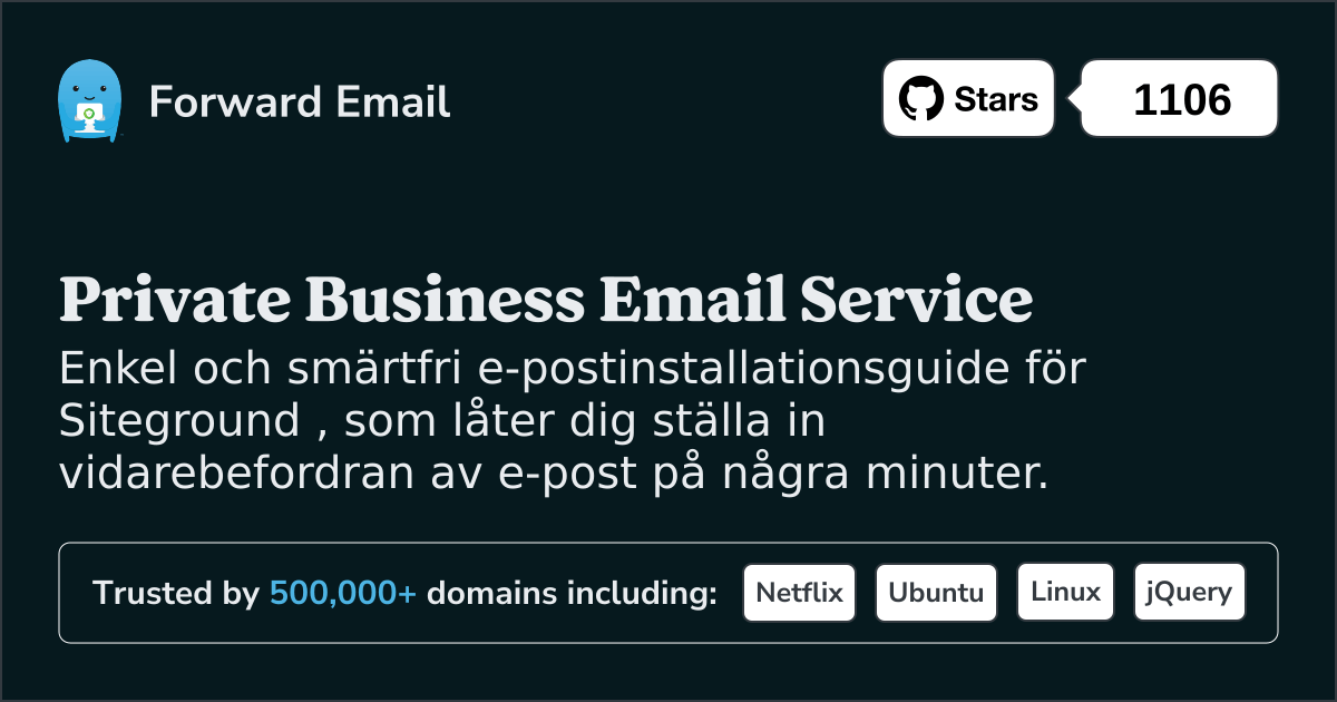 Hur man ställer in e-post med Siteground