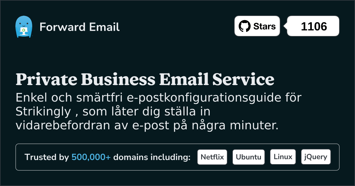 Hur man ställer in e-post med Strikingly