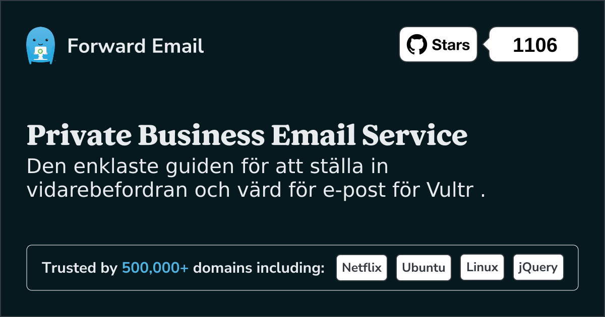 Hur man ställer in e-post med Vultr