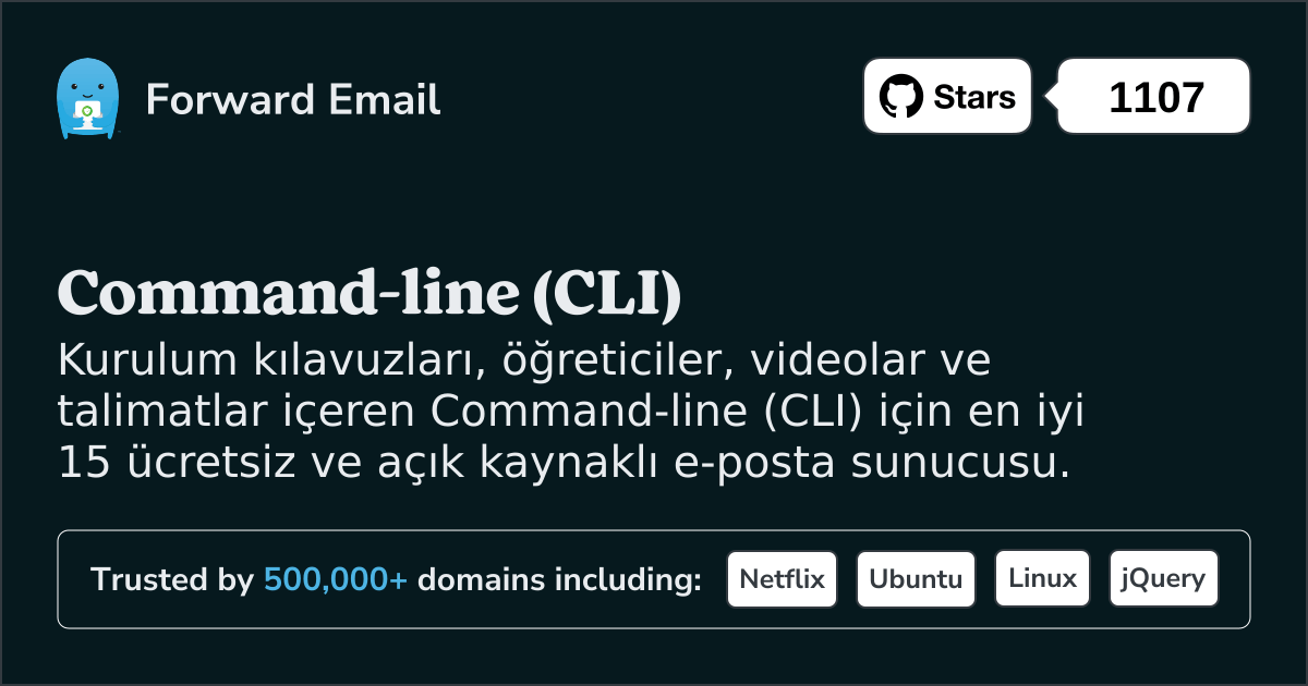 2025 Command-line (CLI) için En İyi 15 Açık Kaynaklı E-posta Sunucusu