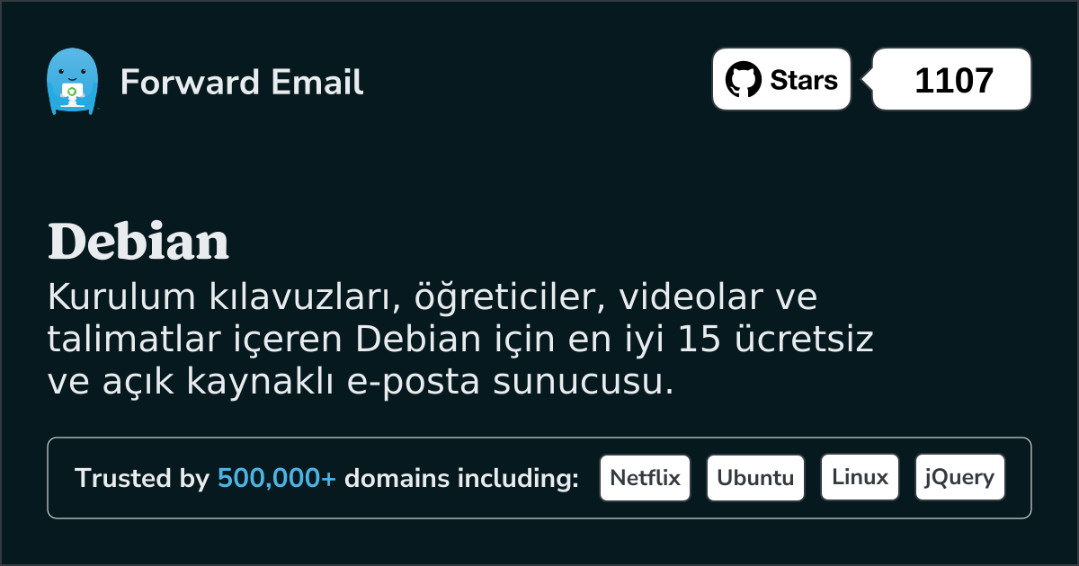 2025 Debian için En İyi 15 Açık Kaynaklı E-posta Sunucusu
