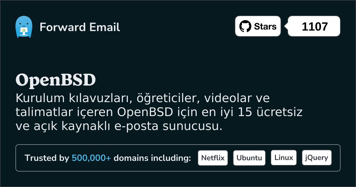 2025 OpenBSD için En İyi 15 Açık Kaynaklı E-posta Sunucusu
