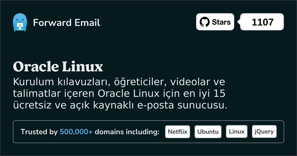 2025 Oracle Linux için En İyi 15 Açık Kaynaklı E-posta Sunucusu