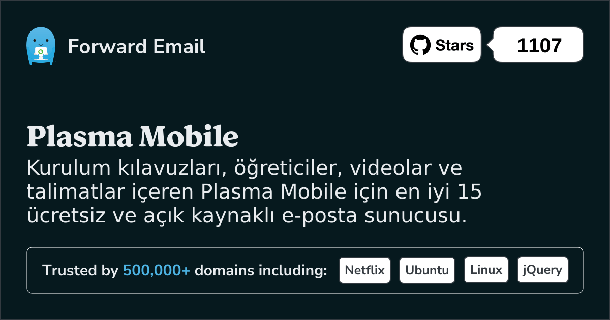 2025 Plasma Mobile için En İyi 15 Açık Kaynaklı E-posta Sunucusu