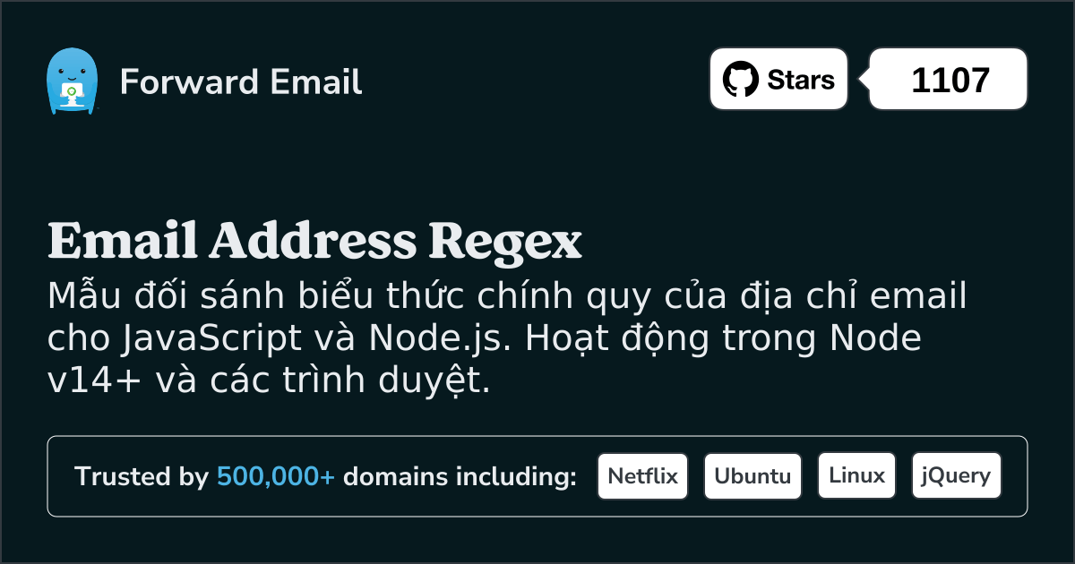 Gửi email Regex JavaScript và Node.js