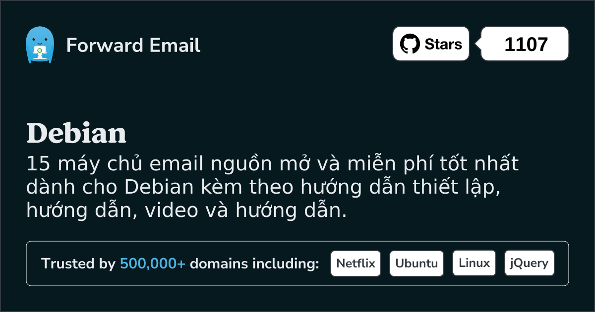 15 Máy chủ email nguồn mở tuyệt vời nhất dành cho Debian năm 2025