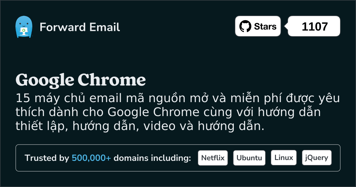 15 Máy chủ email nguồn mở được yêu thích nhất dành cho Google Chrome năm 2025