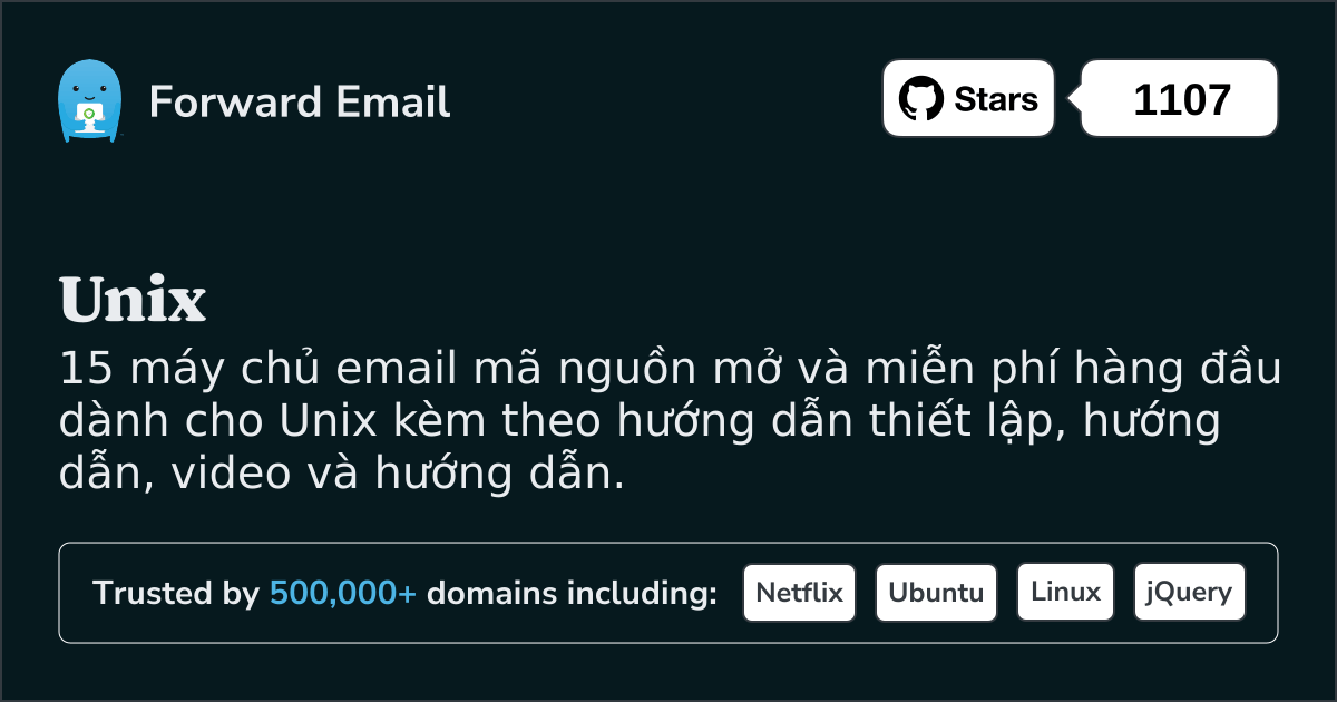 15 máy chủ email nguồn mở hàng đầu cho Unix năm 2025