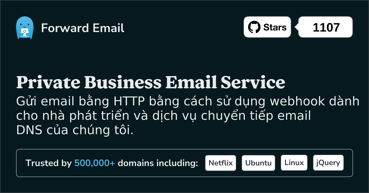 Webhooks email miễn phí dành cho nhà phát triển và miền tùy chỉnh