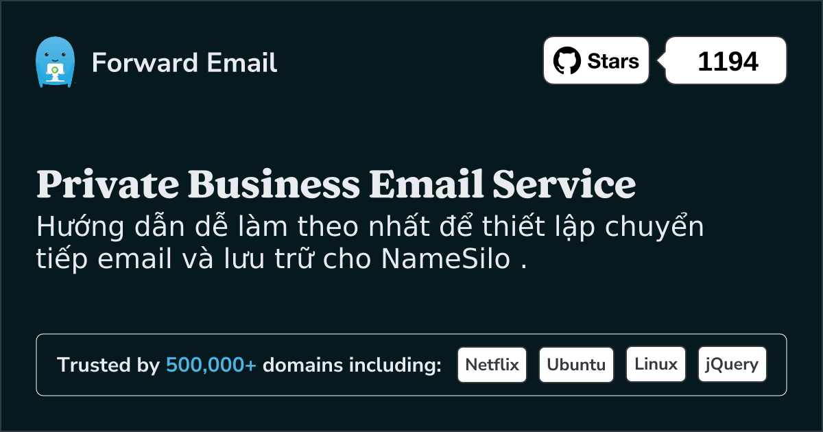 Cách thiết lập email với NameSilo