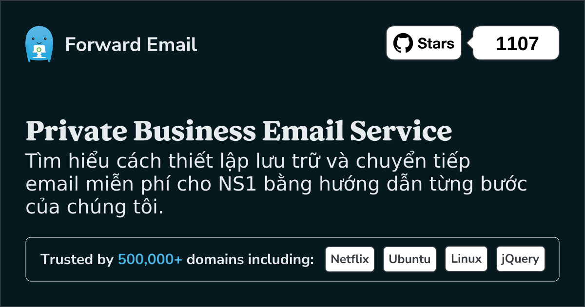 Cách thiết lập email với NS1