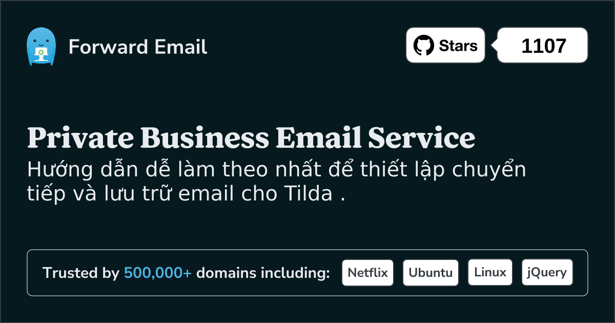 Cách thiết lập email với Tilda