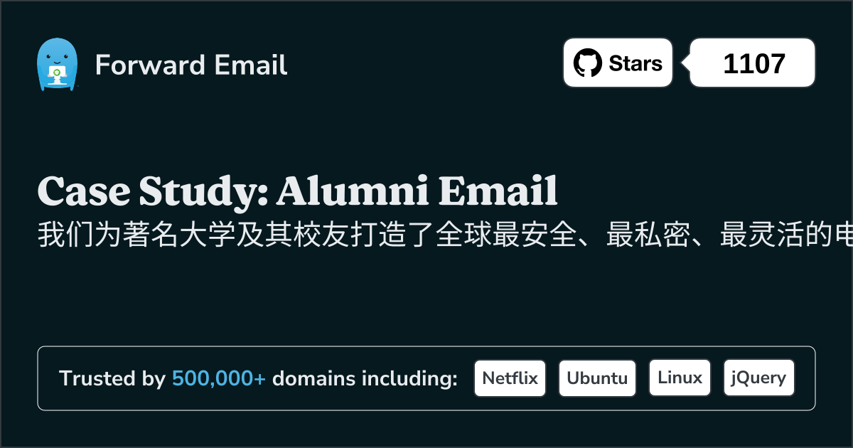 案例研究:Forward Email 如何为顶尖大学提供校友电子邮件解决方案
